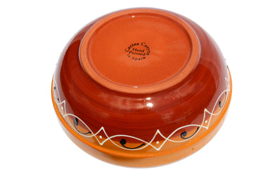 Spanish Sunset Deep Serving Dish - Hand Painted From Spain